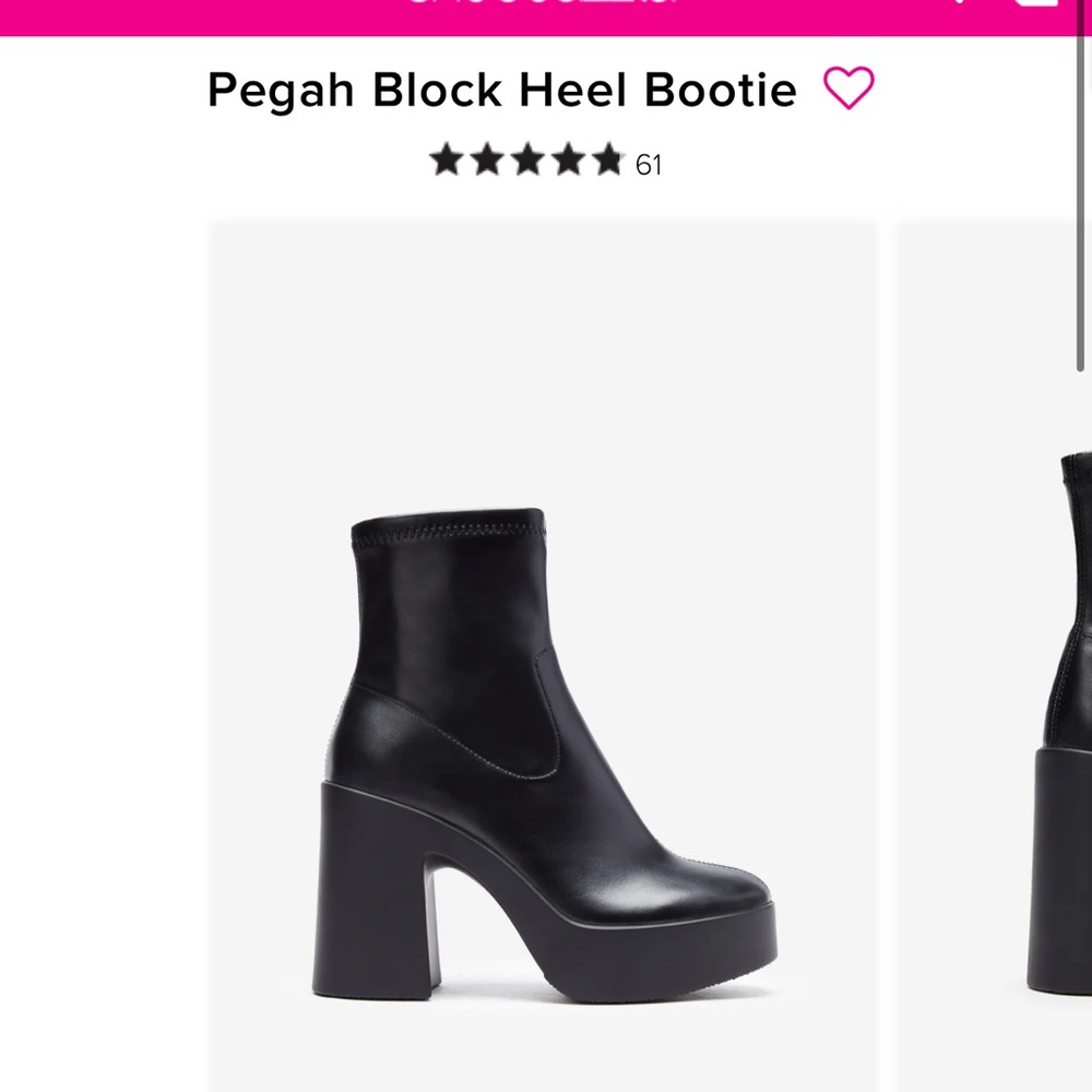 Black platform boots
